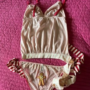 Sista Shei gingerbread man cami and pant set